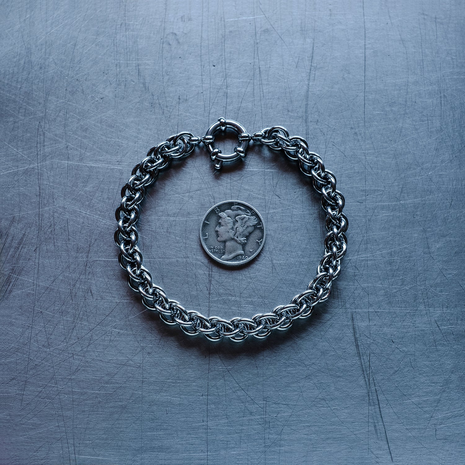 JPL3 WEAVE CLASSIC BRACELET, 304 STAINLESS STEEL