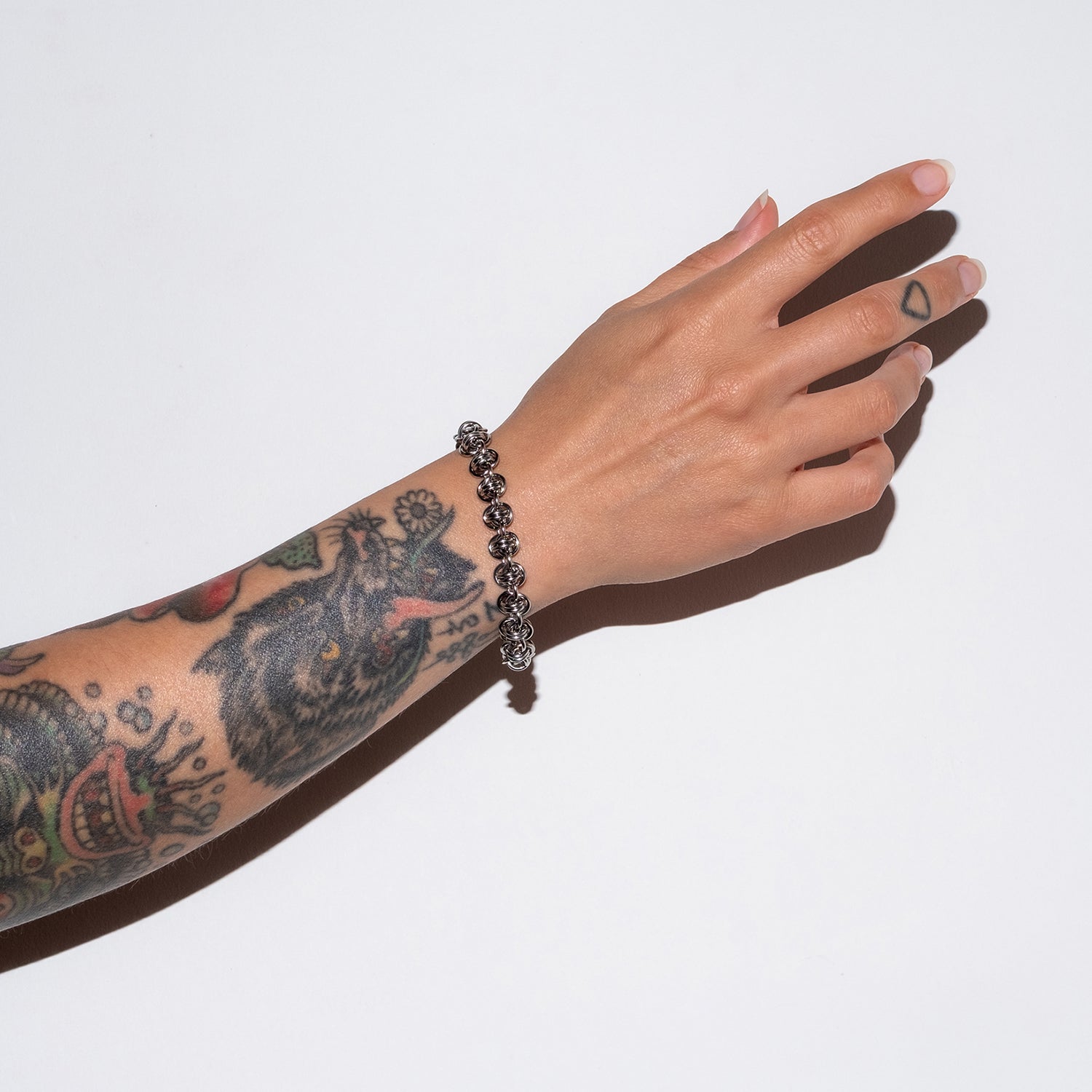 BARREL / BYZANTINE WEAVE, BOLD SNAKE BRACELET