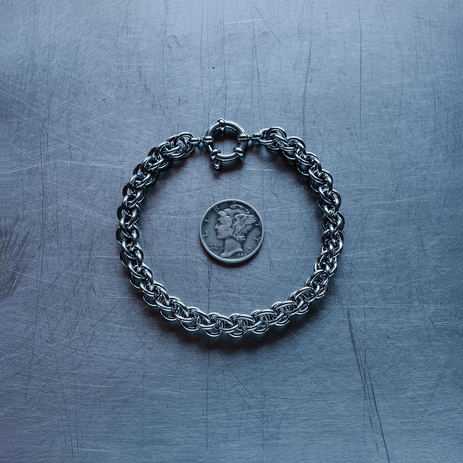 JPL3 WEAVE CLASSIC BRACELET, 304 STAINLESS STEEL